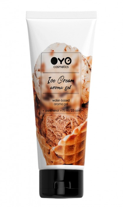 Лубрикант на водной основе OYO Aroma Gel Ice Cream с ароматом пломбира - 75 мл. - OYO - купить с доставкой в Евпатории