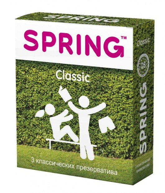 Классические презервативы SPRING CLASSIC - 3 шт. - SPRING - купить с доставкой в Евпатории