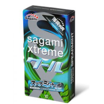 Презервативы Sagami Xtreme Mint с ароматом мяты - 10 шт. - Sagami - купить с доставкой в Евпатории