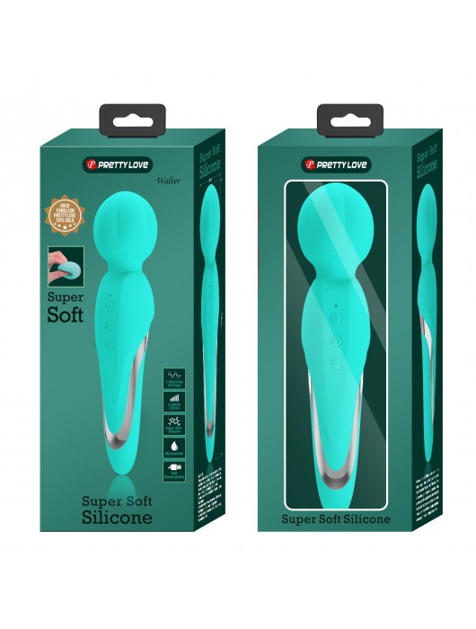 Бирюзовый жезловый вибратор Walter - Baile