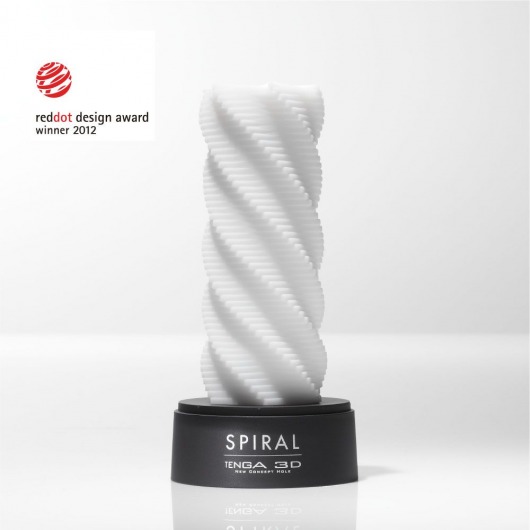 Белый 3D мастурбатор SPIRAL - Tenga - в Евпатории купить с доставкой