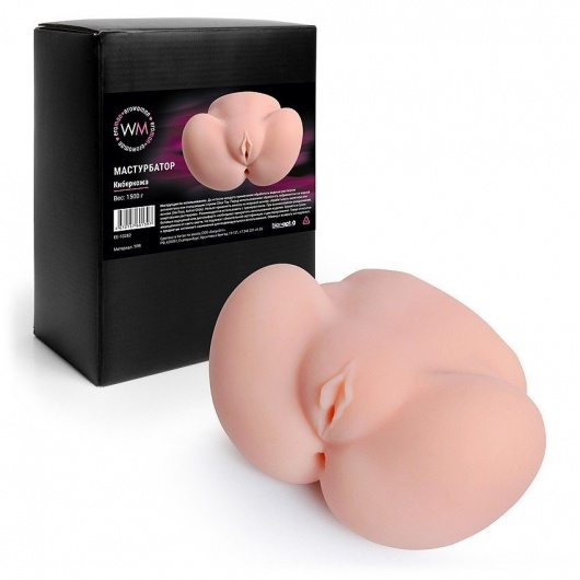Реалистичный мастурбатор с двумя функциональными отверстиями - Erowoman-Eroman - в Евпатории купить с доставкой