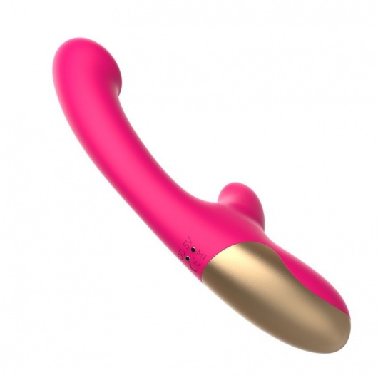 Розовый изогнутый вибромассажер - 20,3 см. - I-MOON