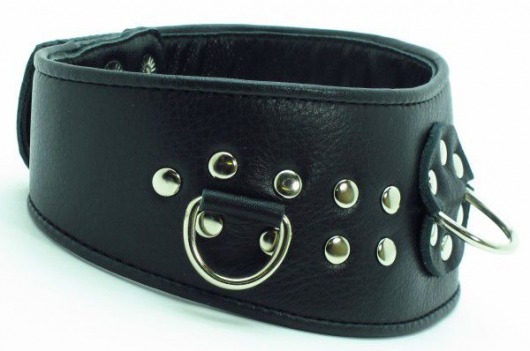 Кожаный ошейник для эротических игр - БДСМ Арсенал - купить с доставкой в Евпатории