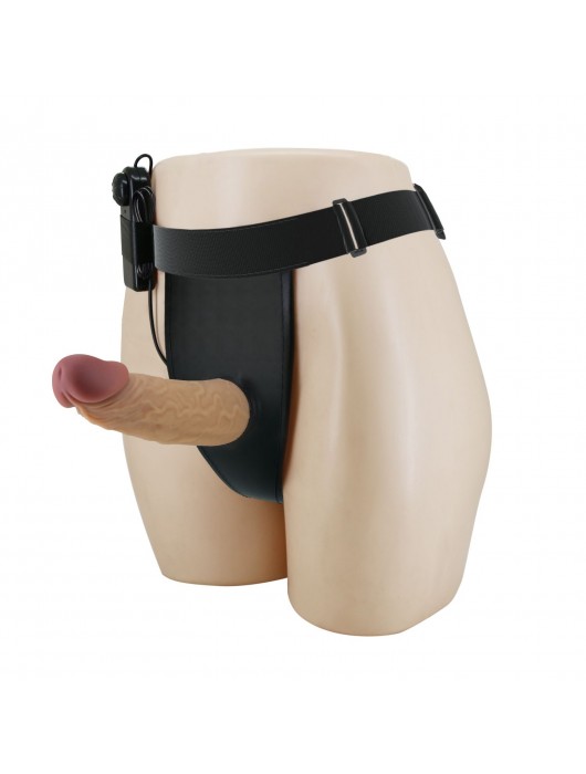 Полый вибрострапон на регулируемых трусиках Draven - 17,5 см. - Baile - купить с доставкой в Евпатории