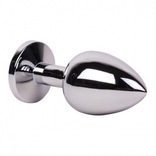 Большой стальной плаг с розовым кристаллом Pink Bubble Gum - 9,5 см. - Erotic Fantasy - купить с доставкой в Евпатории