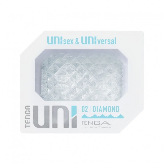 Прозрачный мастурбатор-стимулятор Tenga Uni Diamond - Tenga - в Евпатории купить с доставкой