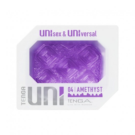 Фиолетовый мастурбатор-стимулятор Tenga Uni Amethyst - Tenga - в Евпатории купить с доставкой