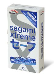 Презервативы Sagami Xtreme Ultrasafe с двойным количеством смазки - 10 шт. - Sagami - купить с доставкой в Евпатории