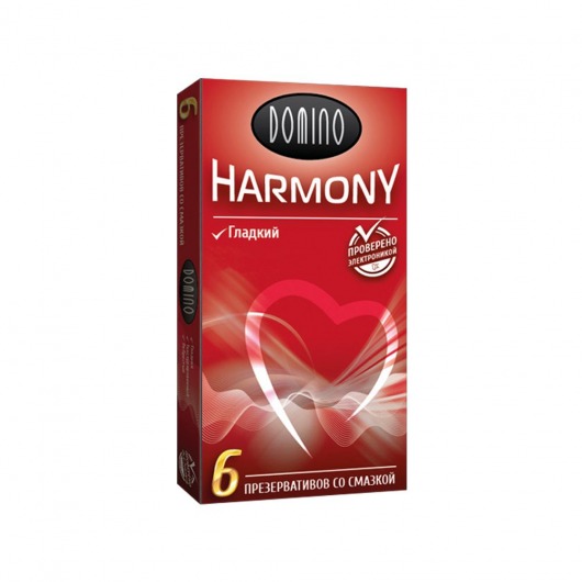 Гладкие презервативы Domino Harmony - 6 шт. - Domino - купить с доставкой в Евпатории