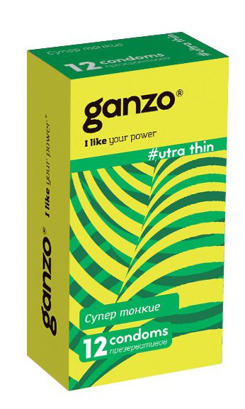 Ультратонкие презервативы Ganzo Ultra thin - 12 шт. - Ganzo - купить с доставкой в Евпатории