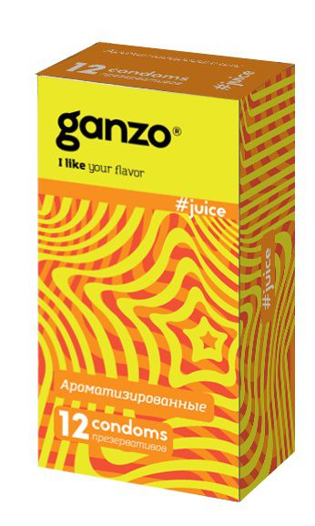 Ароматизированные презервативы Ganzo Juice - 12 шт. - Ganzo - купить с доставкой в Евпатории