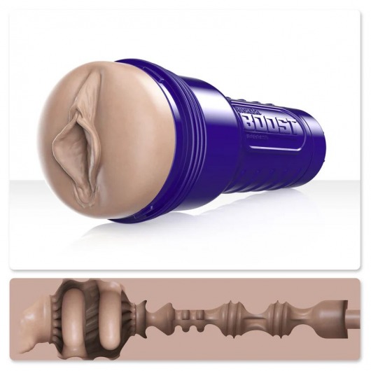 Телесный мастурбатор-вагина Fleshlight Boost Bang - Fleshlight - в Евпатории купить с доставкой