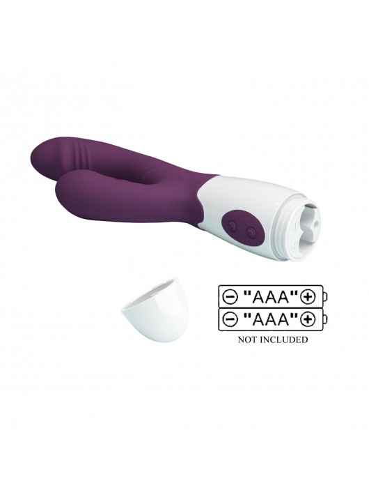 Фиолетовый вибратор-кролик Andre - 20 см. - Baile