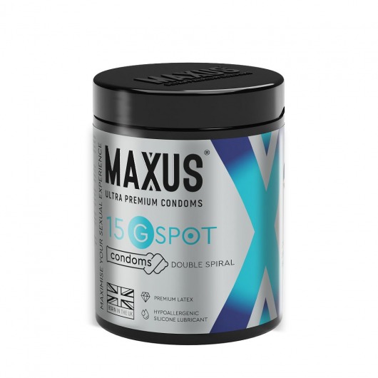 Гладкие презервативы Maxus G spot с двойной спиралью - 15 шт. - Maxus - купить с доставкой в Евпатории