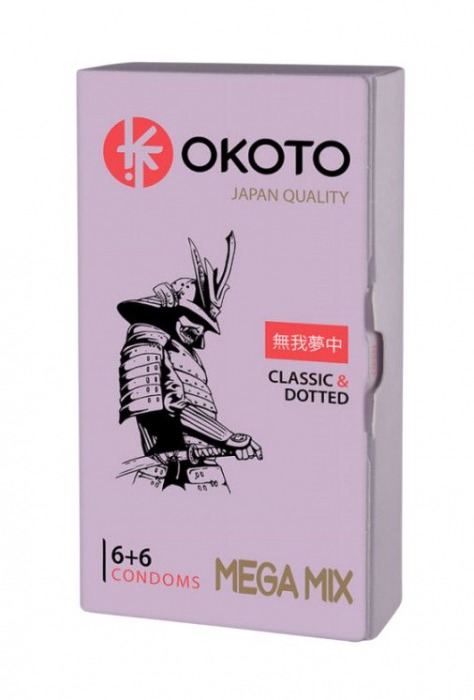 Презервативы OKOTO Mega Mix - 12 шт. - Sitabella - купить с доставкой в Евпатории