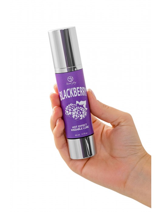 Массажное масло 2-в-1 Blackberry Hot Effect с разогревающим эффектом и вкусом ежевики - 50 мл. - Secret Play - купить с доставкой в Евпатории