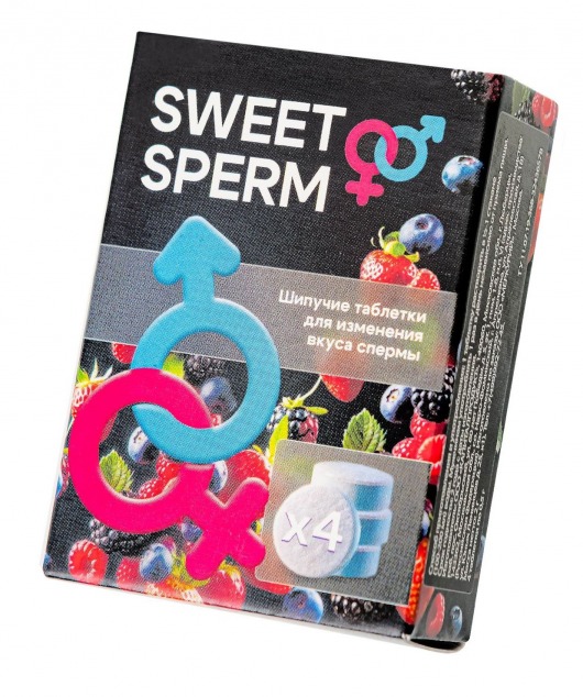 Шипучие таблетки для мужчин Sweet Sperm для изменения вкуса спермы (4 шт. по 0,5 гр.) - Капиталпродукт - купить с доставкой в Евпатории