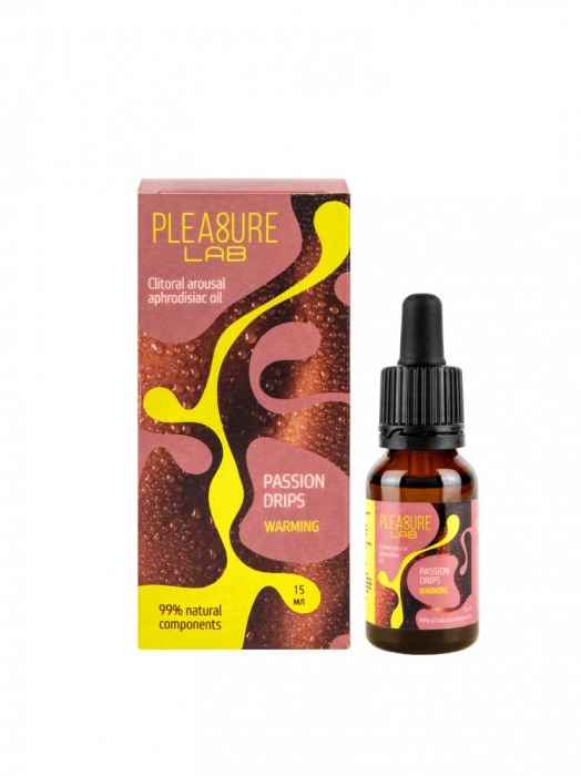 Капли с согревающим эффектом Passion Drips Warming - 15 мл. - Pleasure Lab - купить с доставкой в Евпатории