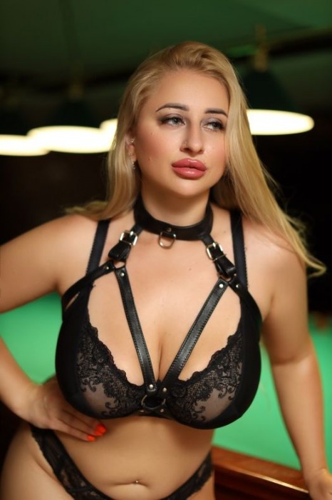 Черная кожаная сбруя с ошейником plus size из нежной кожи - БДСМ Арсенал - купить с доставкой в Евпатории