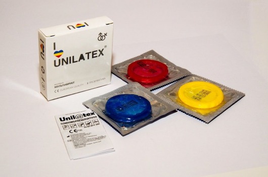 Разноцветные ароматизированные презервативы Unilatex Multifruits - 3 шт. - Unilatex - купить с доставкой в Евпатории