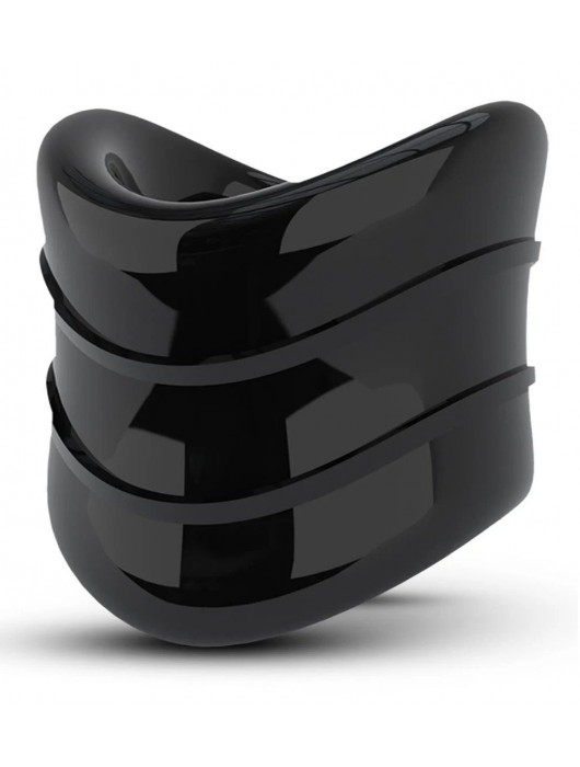 Черное эрекционное кольцо на мошонку Beef Ball Stretcher Snug X Long - Blush Novelties - в Евпатории купить с доставкой