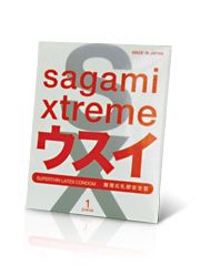 Ультратонкий презерватив Sagami Xtreme SUPERTHIN - 1 шт. - Sagami - купить с доставкой в Евпатории