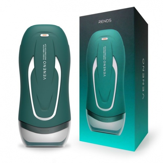 Зеленый вибромастурбатор с голосовым сопровождением Veneno - Rends - в Евпатории купить с доставкой