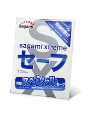 Презерватив Sagami Xtreme Ultrasafe с двойным количеством смазки - 1 шт. - Sagami - купить с доставкой в Евпатории