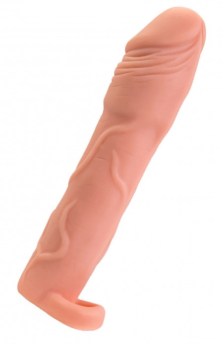 Телесная удлиняющая насадка с подхватом - 19 см. - ToyFa - в Евпатории купить с доставкой