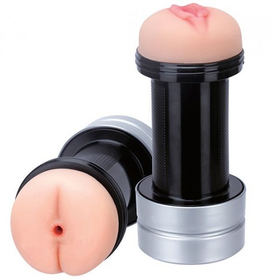 Мастурбатор 2-в-1 REALSTUFF 2 IN 1 HUMMER ANUS   VAGINA: вагина и анус - Dream Toys - в Евпатории купить с доставкой
