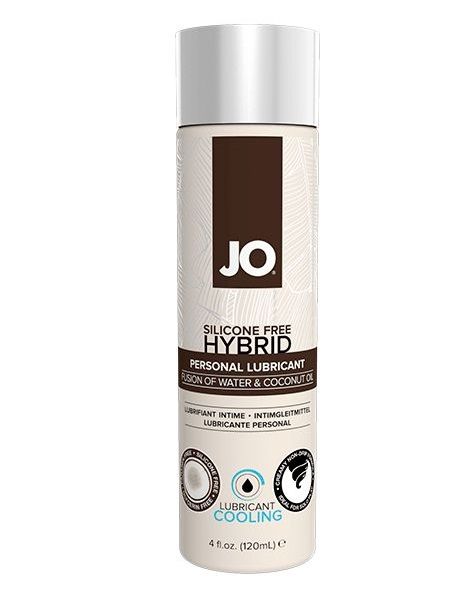 Водно-масляный лубрикант с охлаждающим эффектом JO Silicon free Hybrid Lubricant COOLING - 120 мл. - System JO - купить с доставкой в Евпатории