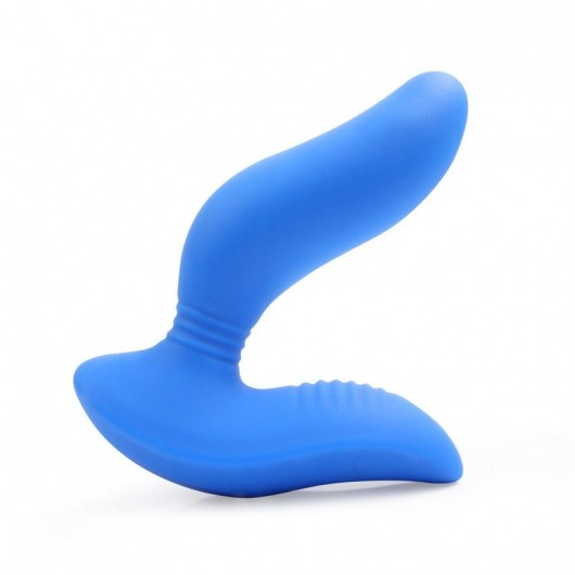 Синий вибромассажер простаты 3,5’’ Curve P-spot Massager - 12 см. - Erokay - в Евпатории купить с доставкой