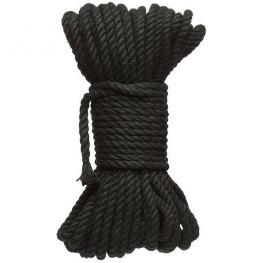 Черная верёвка для связывания и фиксации Bind Tie - 15,24 м. - Doc Johnson - купить с доставкой в Евпатории