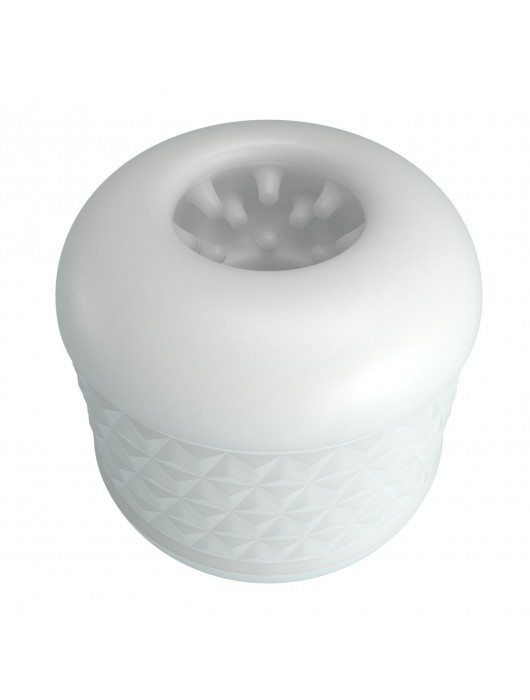 Белый сквозной мастурбатор Crystle - Baile - в Евпатории купить с доставкой