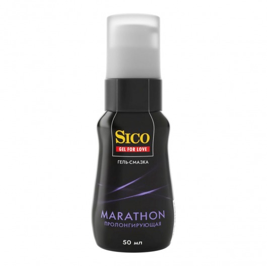 Пролонгирующая гель-смазка Sico Marathon - 50 мл. - Sico - купить с доставкой в Евпатории