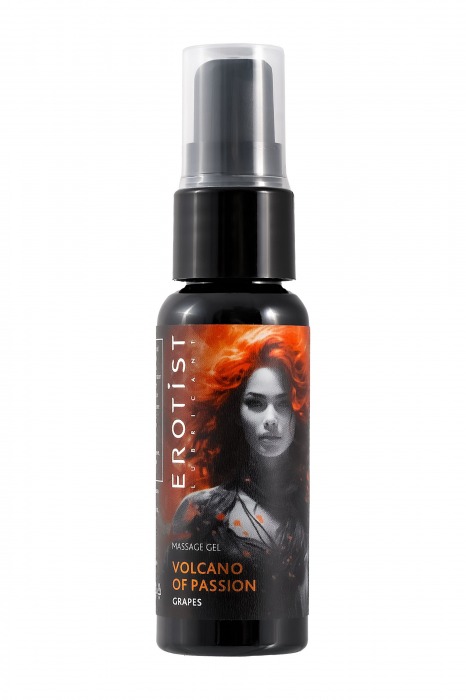 Гель с эффектом вибрации Volcano Of Passion со вкусом винограда - 25 мл. - Erotist Lubricants - купить с доставкой в Евпатории