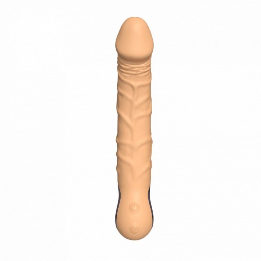 Телесный силиконовый вибратор-реалистик - 22 см. - Secwell