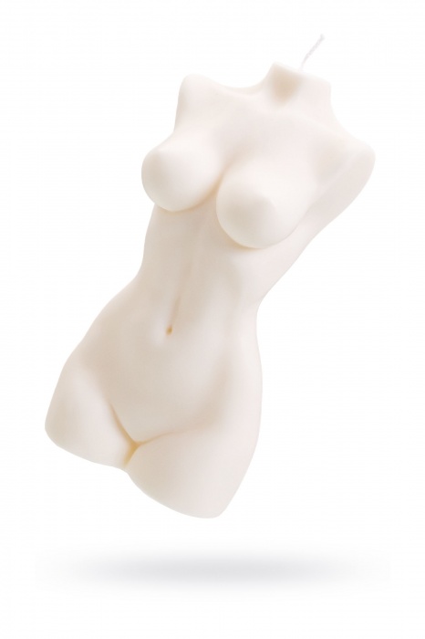 Белая интерьерная свеча в форме женского торса - 850 гр. - Pecado - купить с доставкой в Евпатории