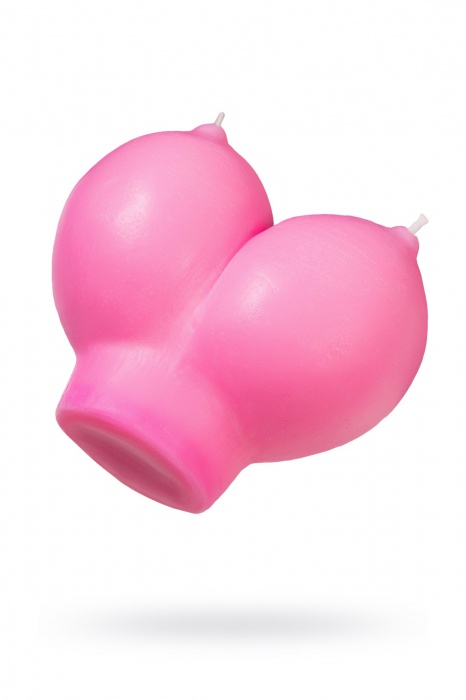 Розовая свеча «Сиськи» - 150 гр. - Pecado - купить с доставкой в Евпатории