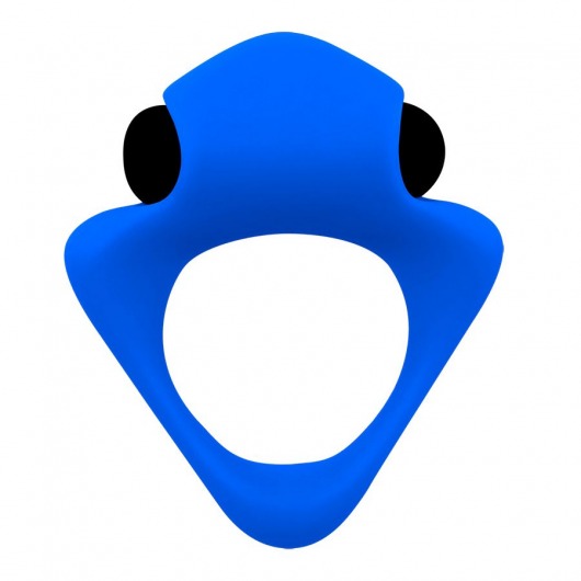 Синее эрекционное кольцо Wooomy Tribeс с вибрацией - Adrien Lastic - в Евпатории купить с доставкой