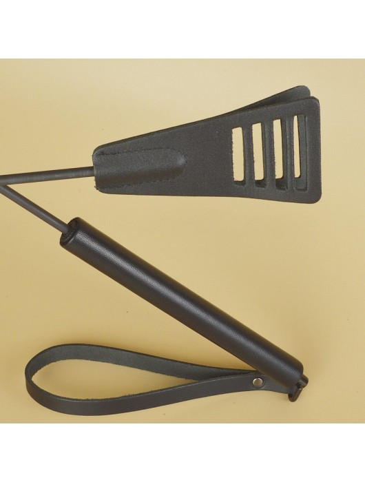 Черный кожаный стек «Сириус» - 60 см. - Sitabella - купить с доставкой в Евпатории