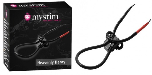Эрекционное лассо для электростимуляции HEAVENLY HENRY - MyStim - купить с доставкой в Евпатории