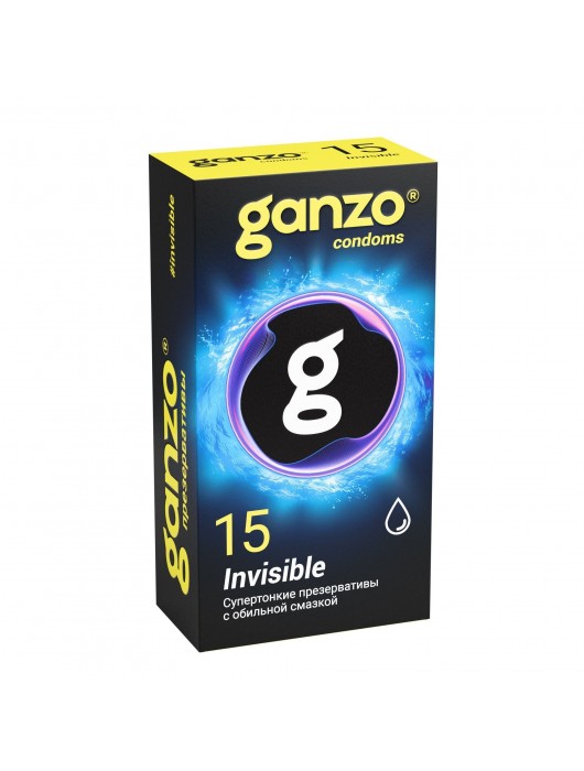 Супертонкие презервативы Ganzo Invisible - 15 шт. - Ganzo - купить с доставкой в Евпатории