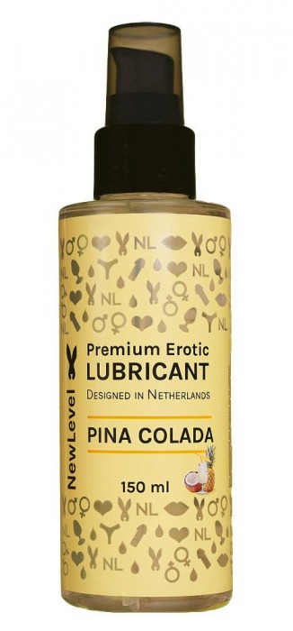 Ароматизированный лубрикант на водной основе NewLevel Pina Colada - 150 мл. - NewLevel - купить с доставкой в Евпатории