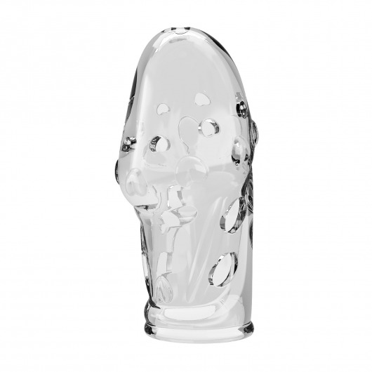 Прозрачная насадка на пенис Booker - 8 см. - Baile - в Евпатории купить с доставкой