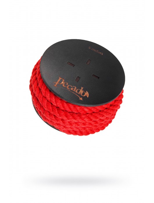 Красная веревка для шибари на катушке - 5 м. - Pecado - купить с доставкой в Евпатории
