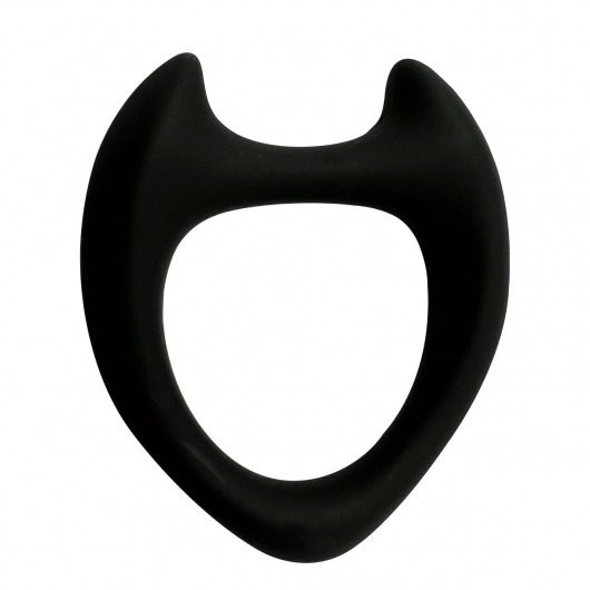 Черное эрекционное кольцо с рожками Wooomy Toro M - Adrien Lastic - в Евпатории купить с доставкой