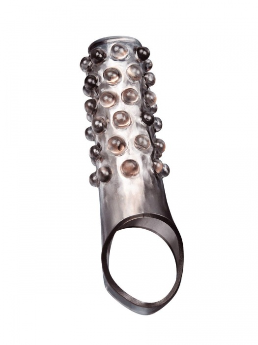 Дымчатая насадка на пенис с выпуклостями - 11 см. - Sex Expert - в Евпатории купить с доставкой