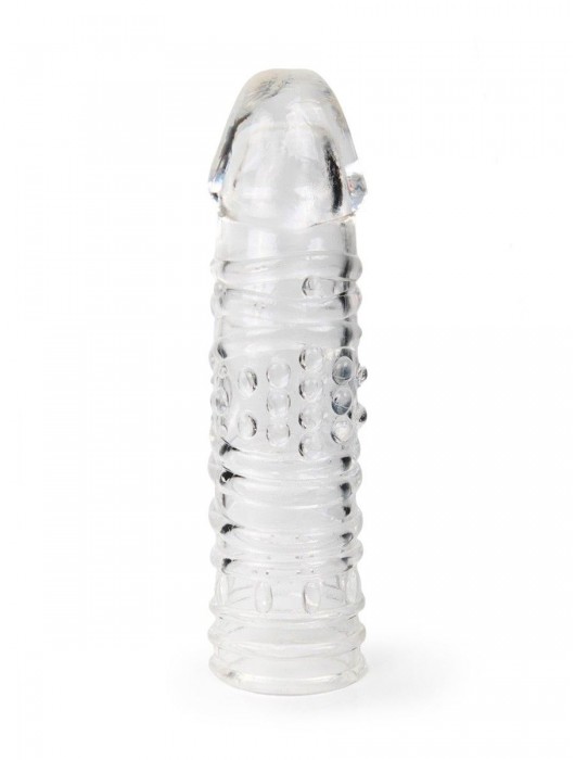 Прозрачная закрытая насадка на пенис - 17 см. - Sex Expert - в Евпатории купить с доставкой